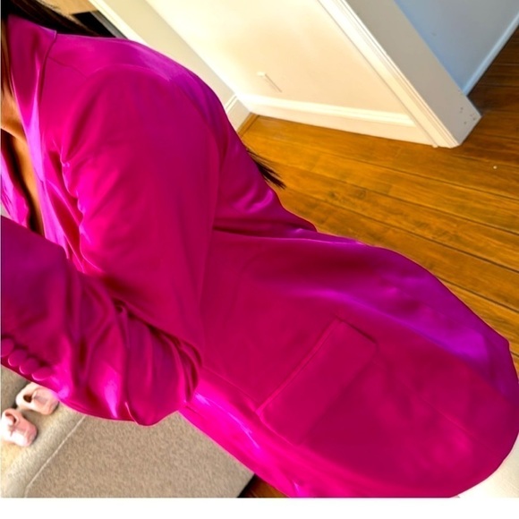 House Of Harlow 1960 Hot Magenta Blazer Size Small oversized style and look NWT - Picture 8 of 9